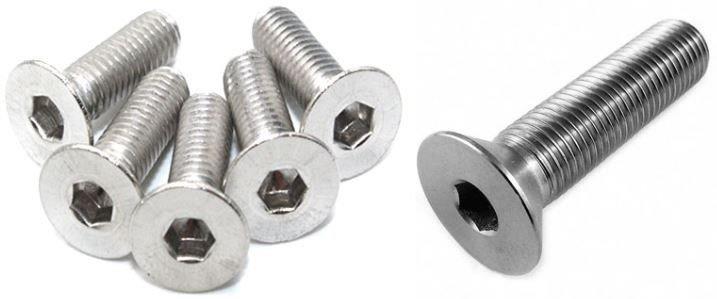 Parafuso allen cabeça chata inox - Imagem 2
