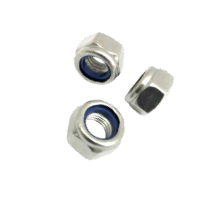 Porca Sextavada Travante Nylon(Baixa) DIN.985 (Rosca MA e MB)