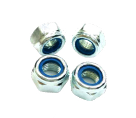 Porca Sextavada Travante Nylon(Alta) DIN.982 - Rosca MA e MB