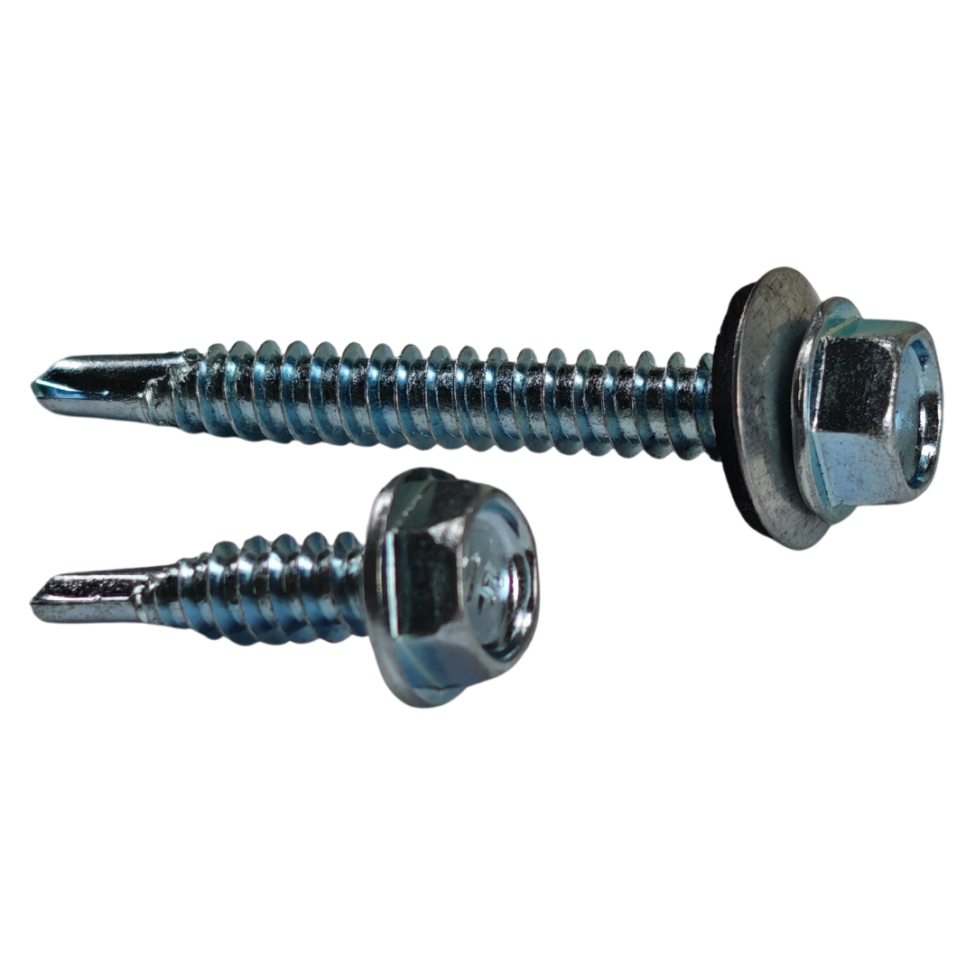 Parafuso Sextavado Auto-brocante e o com Arruela - Imagem 4