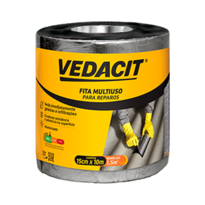 MANTA AUTO ADERENTE 15cm x 10m VEDACIT