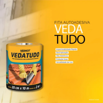 Vedatudo Manta Autorende Rolo 10mX20CmX0,7mm Vedacit