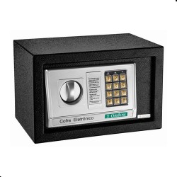 Cofre Abertura Eletrônica Chaves De Emergência Armas Ordene Cor Preto