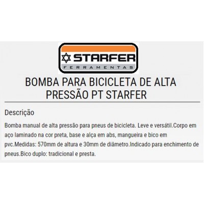 Bomba Bic Pressao Pt Starfer