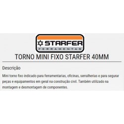 TORNO MINI FIXO 40MM STARFER