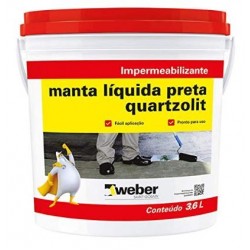 MANTA LIQUIDA PRETA GL 3,6KG QUARTZOLIT