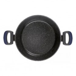 Caçarola Rasa Antiaderente Para Indução 28 Cm Azul Everyday