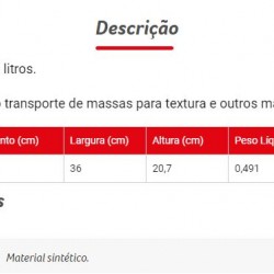 Caixa Massa 20Lt Pt 1008 Condor