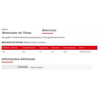 MISTURADOR DE TINTAS 993 CONDOR
