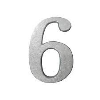 NUMERO RESIDENCIAL 6 ALUMINIO GLOBAL PLASTIC