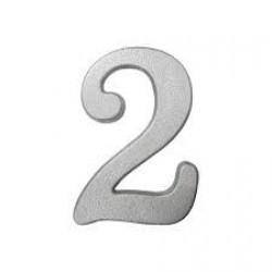 NUMERO RESIDENCIAL 2 ALUMINIO GLOBAL PLASTIC