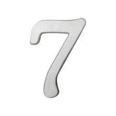 NUMERO RESIDENCIAL 7 ALUMINIO GLOBAL PLASTIC