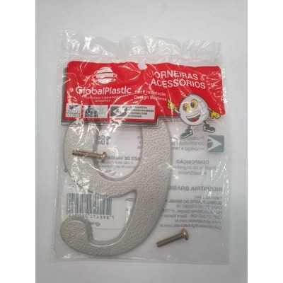NUMERO RESIDENCIAL 9 ALUMINIO GLOBAL PLASTIC