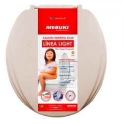 F -ASSENTO SANIT PVC OVAL LINEA LIGHT AREIA MEBUKI
