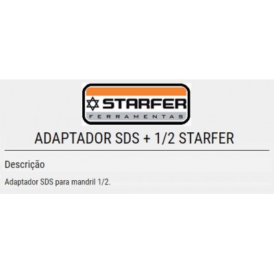 Adaptador Sds Plus 1/2 Starfer