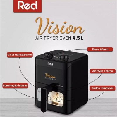 Fritadeira Air Fryer Sem Óleo Vision Oven RED 4,5L 110V/127V 1250W AF450