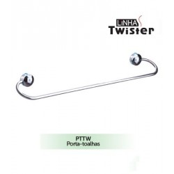 F - PORTA TOALHAS 45CM TWISTER STEEL