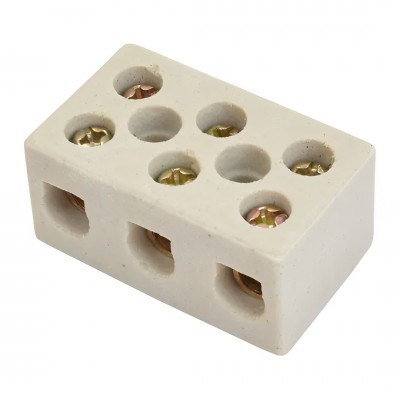 CONECTOR PORC TRIPOLAR 10MM 25A FOXLUX