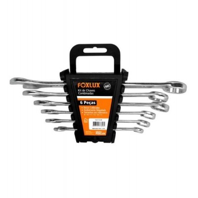 F - KIT CHAVE COMBINADA COM 6PCS FOXLUX