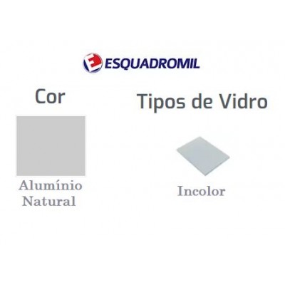 F - BASCULA ALUM 40X60 2V 1S ESQUADROMIL