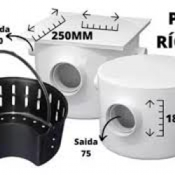 Caixa Gordura 25X25 Ent 50Mm C/ Cesto Global