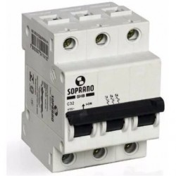 DISJUNTOR TRIPOLAR 25A SOPRANO