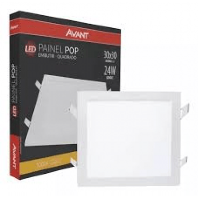 PAINEL LED 24W EMB QUAD 3000K BR MAXXY