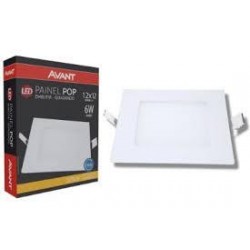 PAINEL LED 12W SOB QUAD 3000K BR MAXXY