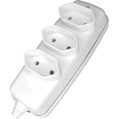 TOM BARRA TRIPLA 2P+T 10A 250V ILUMI