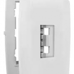 PLACA 4X2 1 POSTO VERT C/SUP SLIM ILUMI