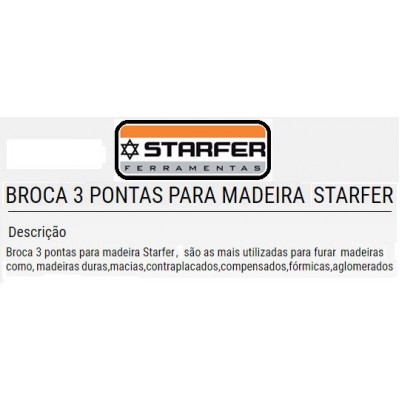 Broca Aco Rapido 1/4 Starfer