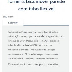 TORN BICA MOVEL PAREDE C/ TUBO FLEX CZ JAPI