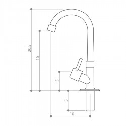 TORN LAVAT MESA GIRAT ALAVANCA METAL CR 3593 CIVIT