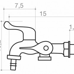 TORN TANQUE/MAQ ALAVANCA ABS BR 2985 CIVITT
