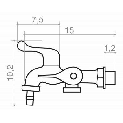TORN TANQUE/MAQ ALAVANCA ABS BR 2985 CIVITT