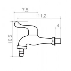 TORN TANQUE ALAVANCA ABS CR 1665 CIVITT