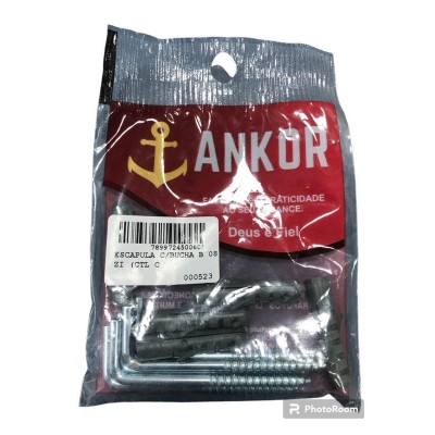 ESCAPULA C/BUCHA 08MM ZI C/5 0523 ANKOR
