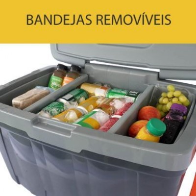 Caixa Term 54L C/Rodas Div Bandeja Antares