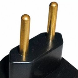 PINO PRENSA CABO GIGANTE 2P 10A 250V PT ILUMI