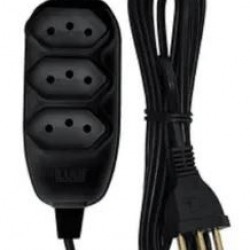 EXTENSAO PP 3 VIAS 8,0M 10A 250V PT ILUMI