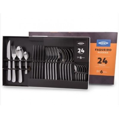 F - FAQUEIRO 24PC MODERNA 5119/102 BRINOX