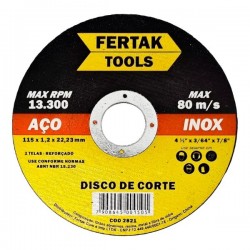 DISCO DE CORTE INOX 115X1.2 FERTAK