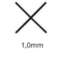 ESPACADOR PISO CRUZ 1,0MM C/100 FAMASTIL