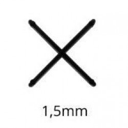 ESPACADOR PISO CRUZ 1,5MM C/100 FAMASTIL