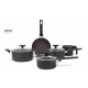 Jogo de Panelas 5 Peças Brinox Antiaderente Preserve Cinza