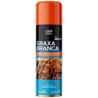 Graxa Branca Spray 300ml Para Uso Geral - ORBI