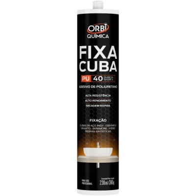 Cola Adesiva Fixa Cuba de PU40 de 380g - Orbi
