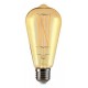 O - LAMPADA LED FILAMENTO ST64 AMBAR 03W 2200K B&D