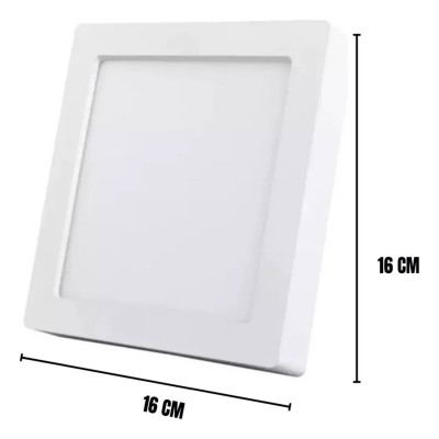 O - PAINEL LED 18W EMB QUAD 3000K PT ECO B&D