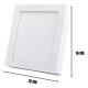 O - PAINEL LED 18W EMB QUAD 3000K PT ECO B&D